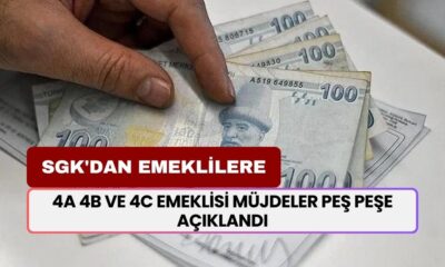 4A 4B ve 4C Emeklisi Müjdeler Peş Peşe Açıklandı! Emekli Başına 10.100 TL SGK'dan Ödenecek!