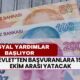 Sosyal Yardımlar Başlıyor! E-Devlet’ten Başvuranlara 15-30 Ekim Arası Yatacak