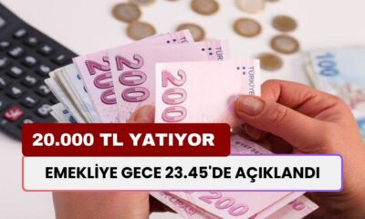 Emekliye Gece 23.45'de Açıklanan Karar! Resmi Gazete'de... 20.000 TL Ödeme Verilecek!