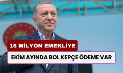 Ekim Ayında Bol Kepçe Ödeme Var!  15 Milyon Emekliye 3-5 Bin TL Arasında Geri Ödemesiz Destek