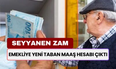 Emekliye yeni taban maaş hesabı çıktı: Seyyanen zam ile maaşlar uçacak! 12.500, 13.400, 15.000 TL maaş alanlar...