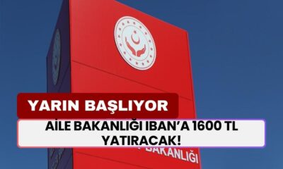 Aile Bakanlığı’ndan Dev Destek! IBAN’a 1600 TL Nakit Yardımı Yatacak! Başvurmayan Pişman Olur