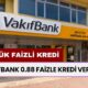 Vakıfbank 0.88 Faizle Kredi Verecek! Düşük Faizli Kredi Arayanlar Yeni Kampanyadan Faydalanabilir