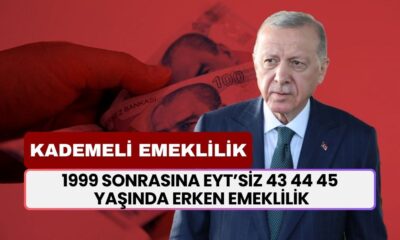 SGK Girişi 1999 Sonrası Olanlara EYT’siz 43 44 45 Yaşında Erken Emeklilik Onay Aldı