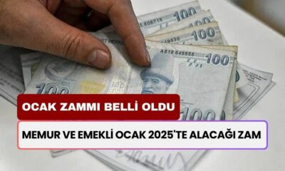 SON DAKİKA... Memur ve Emekli Ocak 2025'te Alacağı Zam Oranı Çıktı