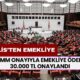 TBMM Onayıyla Emekliye Ödeme... Yarından Sonra Tüm Emeklilere 30.000 TL Ek Ödemeye Kavuşacak