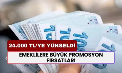 Emeklilere Büyük Promosyon Fırsatları! 24.000 TL'ye Kadar Yükseldi