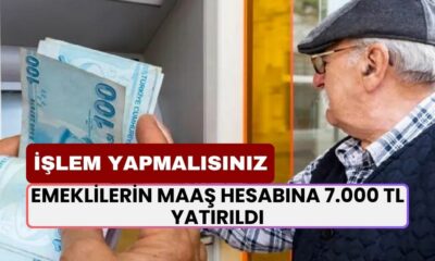 Ziraat Bankası Ödemelere Başladı! Emeklilerin Maaş Hesabına 7.000 TL Yatırıldı: Kontrol Edin