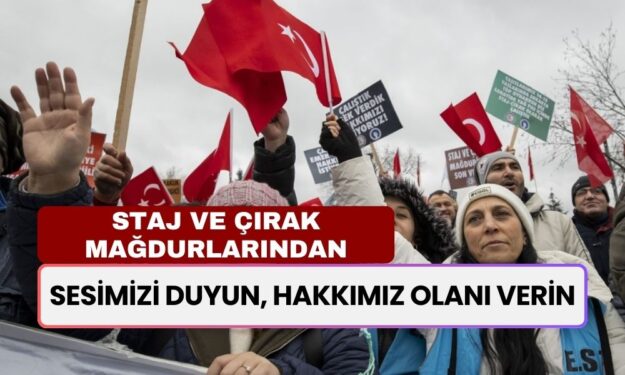 Staj ve Çıraklık Sigortası Mağdurlarından Çağrı! Sesimizi Duyun, Hakkımız Olanı Verin