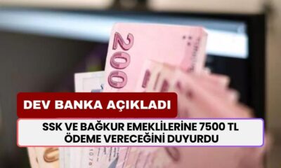 SSK ve Bağkur Emeklilerine 7500 TL Ödeme Vereceğini Duyurdu: Dev Bankadan Dev Destek