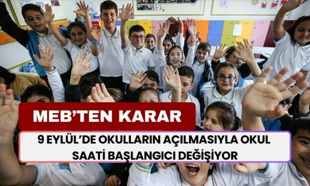 MEB Okul Saatlerine Değişiklik! 1.2.3.4.5.6.7.8.9.10.11.12. Sınıf Öğrencileri İçin Okul Saati Değişti