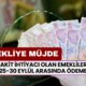 Emeklilere Büyük Müjde: 25-30 Eylül Arasında Maaş Alanlar Ek Ödeme Alacak!