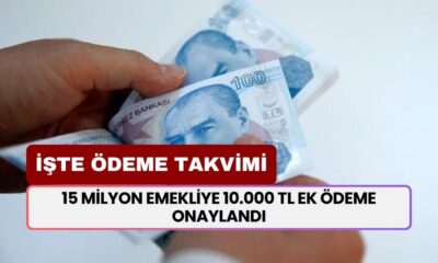 15 Milyon Emekliye 10.000 TL Ek Ödeme Onaylandı! İşte Ödeme Tarihi