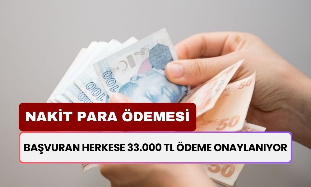 33.000 TL Ödemeniz Bankada! Gelir Belgesiz Başvuran Herkese Veriliyor