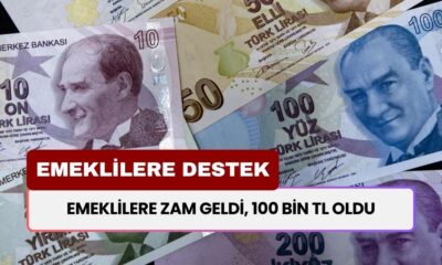 Emeklilere zam geldi, 100 bin TL oldu