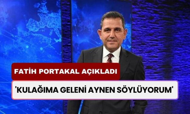 Fatih Portakal 'Kulağıma Geleni Aynen Söylüyorum' Diyerek Açıkladı! İmamoğlu ve Yavaş Gerilimi Büyüyor