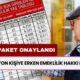 EYT'ye Ek Paket Onaylandı: 1,2 Milyon Kişiye Erken Emeklilik Hakkı Doğdu