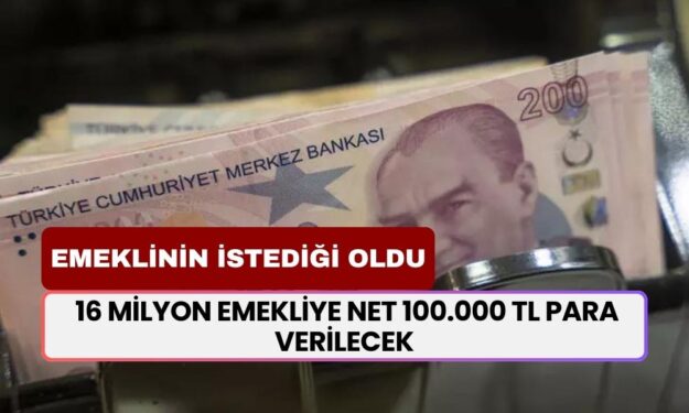 Emekli İstedi, Bankalar Yaptı! 16 Milyon Emekliye Net 100.000 TL Para Verilecek! Başvurular Başladı