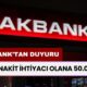 Akbank'tan Müjdeli Duyuru! Acil Paraya Sıkışana 50.000 TL Anında Ödeme