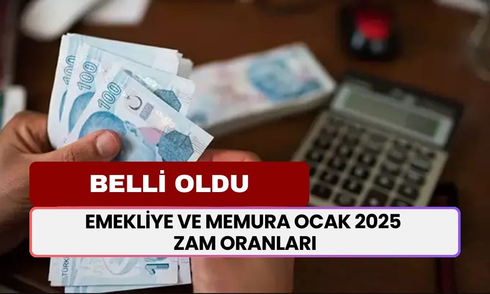 Emekliye ve memura ocak 2025 zam oranları! Ocak'tan sonra geçerli olacak maaşlar