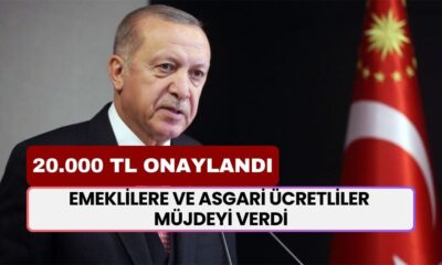 Cumhurbaşkanı EMEKLİLERE Ve ASGARİ ÜCRETLİLER Müjdeyi Verdi! 20.000 TL Ödeme ONAYLANDI