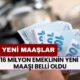 16 Milyon Emeklinin Yeni Maaşı Belli Oldu! İşte Yeni Maaşlar