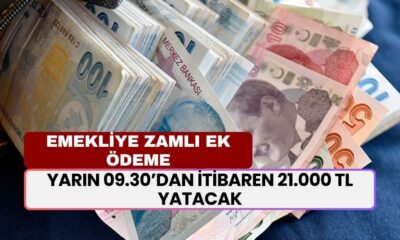 Emekliye ZAMLI EK ÖDEME! Yarın 09.30’dan itibaren 21.000 TL yatacak