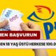 PTT’den Yeni Kampanya! 18 Yaş Üstü Herkese 100.000 TL Ödeme! 3 Ay Ödemesiz, Hemen Başvurun!