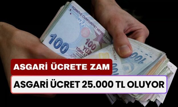 Asgari Ücret 25.000 TL'ye Yükseliyor! Yeni Zam Oranı Ortaya Çıktı