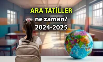 1.-12. Sınıf aralığındaki öğrencilere ARA TATİL ne zaman? 2024-2025 Ara tatil tarihleri hangi günlere denk geliyor? İşte MEB takvimi