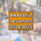 Ara tatil tarihleri belli oldu. Bu yıl ilk olarak Kasım ayında ara tatil yaşanacak. Hafta sonu tatiliyle birlikte toplam 9 gün sürecek olan ara tatil ne zaman başlıyor, ne zaman bitiyor? İşte Milli Eğitim Bakanlığı'ndan ara tatil tarihleri