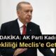 SON DAKİKA: AK Parti Kadınlara Emekliliği Meclis’e Getirdi!