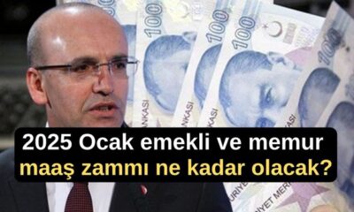 2025 Ocak emekli ve memur maaş zammı ne kadar olacak?