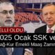 2025 Ocak SSK ve Bağ-Kur Emekli Maaş Zammı: Emekliler Ne Kadar Zam Alacak?