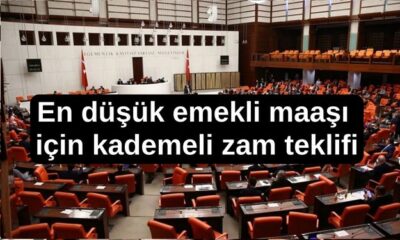 En düşük emekli maaşı için kademeli zam teklifi