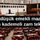 En düşük emekli maaşı için kademeli zam teklifi