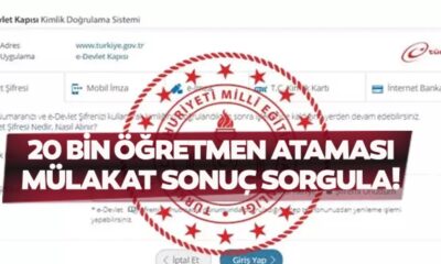 MEB 20 bin sözleşmeli öğretmen mülakat sonuçları: Milli Eğitim Bakanlığı Sözleşmeli Öğretmen Sonuçlarını Açıkladı Mı?