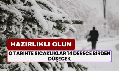 KARA KIŞ Kapıya Dayandı! O Tarihte Sıcaklıklar 14 Derece Birden Düşücek