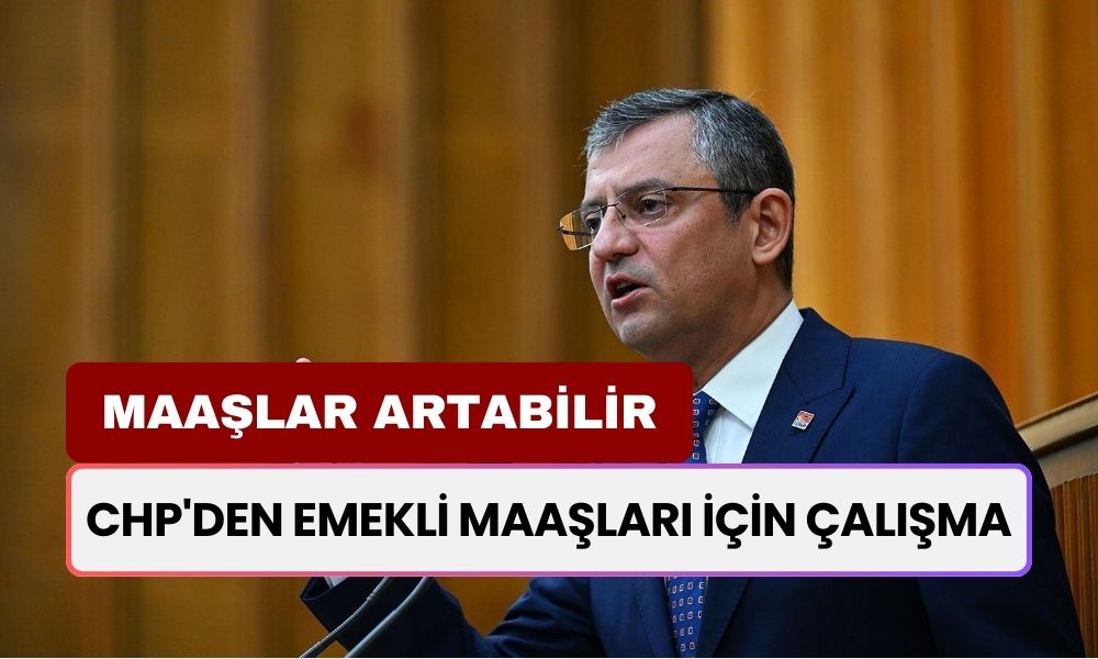 CHP'den Emekli Maaşları İçin Çalışma! 'Maaş Uçurumunun Sebebi Para Olmaması Değil'