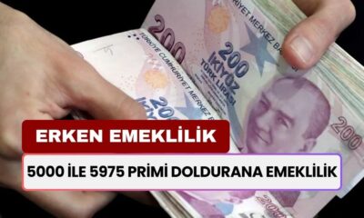 5000 ile 5975 Primi Doldurana Emeklilik! Prim İndirimiyle 5 Yıl ERKEN EMEKLİ Olunacak! Kimler Faydalanacak?