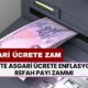 ASGARİ ÜCRETE ZAM! 2025'te Asgari Ücrete Enflasyon ve Refah Payı Zammı