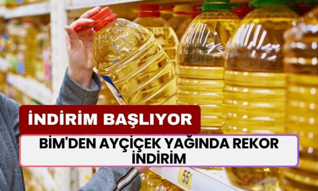 BİM'den Ayçiçek Yağında Rekor İndirim