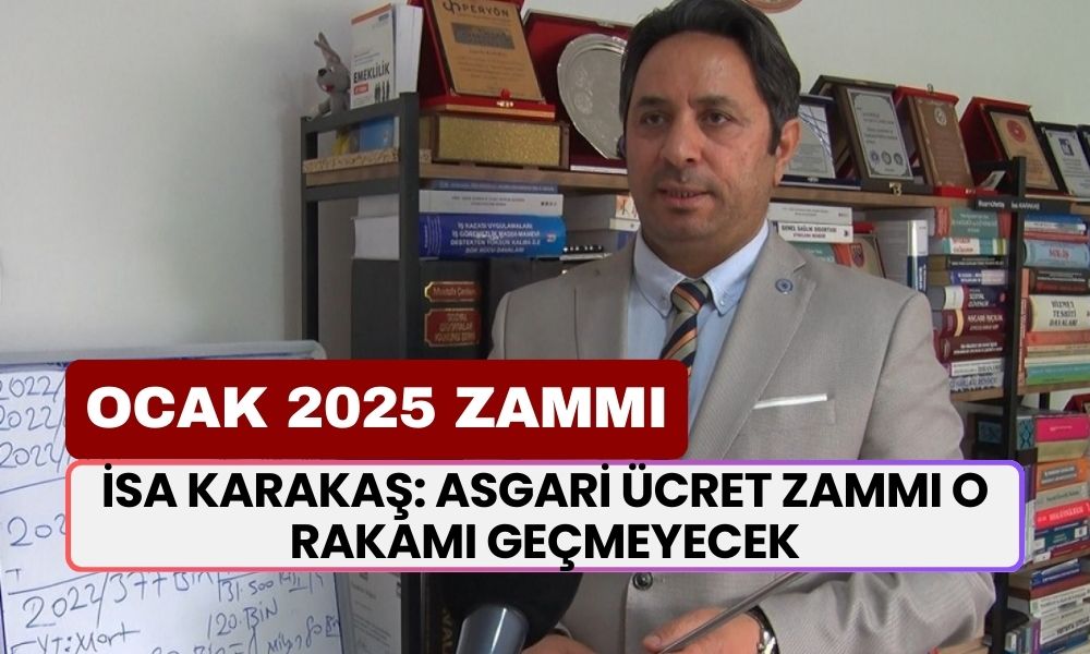 SGK Başuzmanı İsa Karakaş: Asgari Ücret Zammı O Rakamı Geçmeyecek