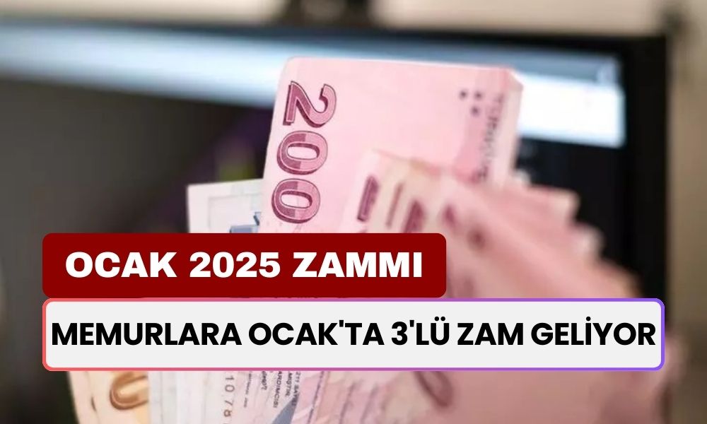 Memurlara Ocak'ta 3'lü Zam Geliyor! Yeni Memur Maaşı 43.267 TL