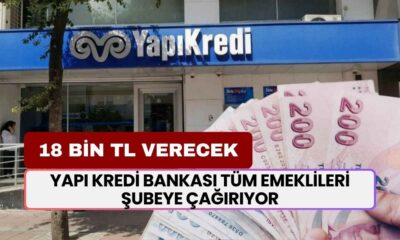 Yapı Kredi Bankası Tüm Emeklileri Şubeye Çağırıyor! 3 Yıl Kalma Sözünüze 18.000 TL Promosyon