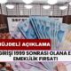 SGK Girişi 1999 Sonrası Olana Erken Emeklilik Fırsatı: SGK Uzmanından Bol Müjdeli Açıklama