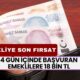 4 Gün İçinde Başvuran EMEKLİLERE 18 Bin TL İlave Ödeme! Başvurmayı Unutmayın