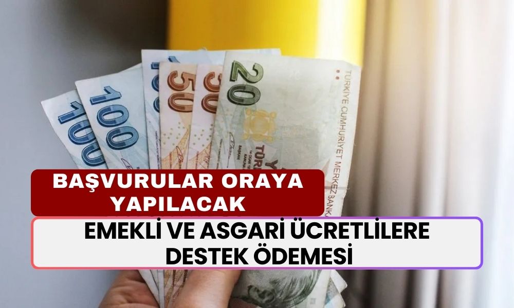 Emekli ve Asgari Ücretlilere Destek Ödemesi! TC Kimlikle Başvuran PTT’den Hemen Alacak