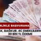 SSK, BAĞKUR, 4C Emeklilerine Yeni Ödeme! TC Kimlikle 30 Bin TL Nakit Destek Onaylandı