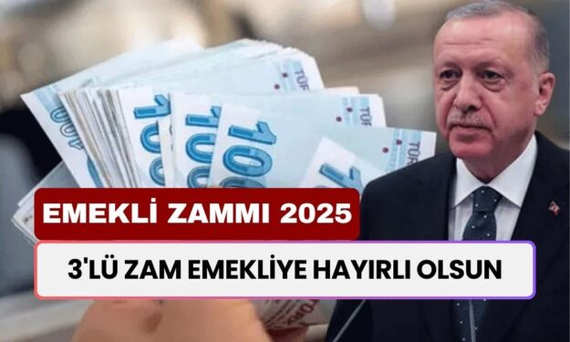 SSK, BAĞKUR, 4C Emeklilerine 3'LÜ ZAM! Ocak 2025 En Düşük Emekli Maaşı Belli Oldu